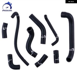 1994-1999 スズキ R F 900 1995-98 バイク 用 シリコン製 ラジエーター クーラント チューブ パイプ ホース キット - Matt Black