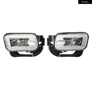 車用LED フォグランプ ダッジ ラム 1500 2009-2012 2500 3500 2010-2018 バンパー ドライビング フォグランプ #55372734AB 55372735AA - Chrome