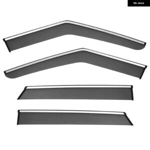 サイドウィンドウデフレクター 三菱 パジェロ モンテロ V31 V32 V33 V46 1991-98 ウィンドウ バイザー - Black silver