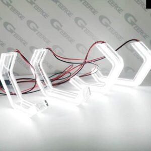 SEAT ALTEA LEON MK2 1P キセノン ヘッドライト 超高輝度コンセプト M4 アイコニック スタイル LED エンジェルアイキット ハローリング デイライト - White Only