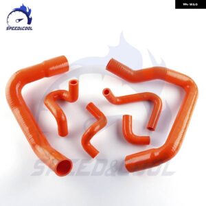 1986-1993 フォード マスタング GT LX コブラ 5.0L V8 シリコン ラジエーター ウォータークーラント パイプ チューブ ホースキット - Orange