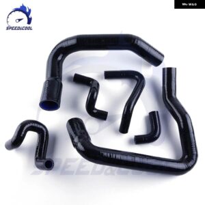 1986-1993 フォード マスタング GT LX コブラ 5.0L V8 シリコン ラジエーター ウォータークーラント パイプ チューブ ホースキット - black