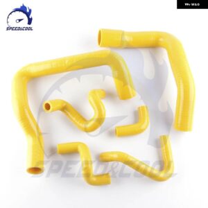 1986-1993 フォード マスタング GT LX コブラ 5.0L V8 シリコン ラジエーター ウォータークーラント パイプ チューブ ホースキット - Yellow