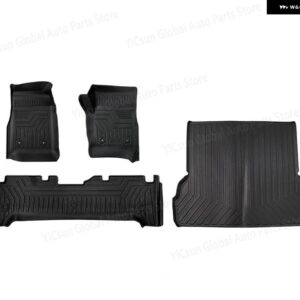 RHDカーフロアマット トヨタ ランドクルーザー LC80カーペットフロアマット トランク マットTPE厚手カーマット - 1 Set