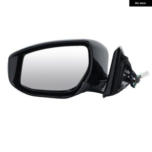 6ワイヤードアサイドミラー アセンブリ 日産 アルティマ 2013-2018 US バージョン グロスブラック ウィンカー付き ウィングミラー カーアクセサリー - 1PC Left