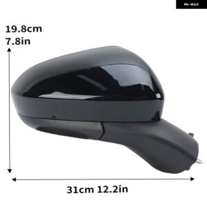 3ピンドアミラー アセンブリ フォード フュージョン 2015-2022 US バージョン ブラック 大型 小型ミラー プラグインウィングミラー カーアクセサリー - 1PC Right