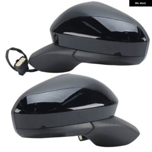 3ピンドアミラー アセンブリ フォード フュージョン 2015-2022 US バージョン ブラック 大型 小型ミラー プラグインウィングミラー カーアクセサリー - 1 Pair