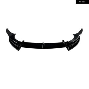 テスラ モデルY 2024+ 光沢ブラック カーフロントダック リップスプリッター ディフューザー ガード カナード トリム バンパー リップボディ - Glossy Black