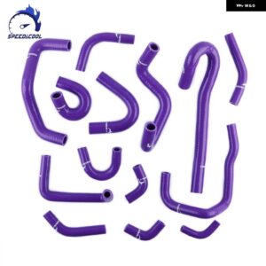 日産 スカイライン GTR R32 BNR32 R33 BCNR33 R34 BNR34 RB26DETT 2.6L ツインターボ シリコン ラジエーター クーラント パイプ ホース - Purple