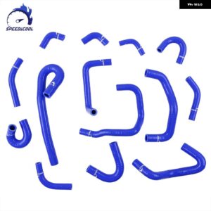 日産 スカイライン GTR R32 BNR32 R33 BCNR33 R34 BNR34 RB26DETT 2.6L ツインターボ シリコン ラジエーター クーラント パイプ ホース - Blue