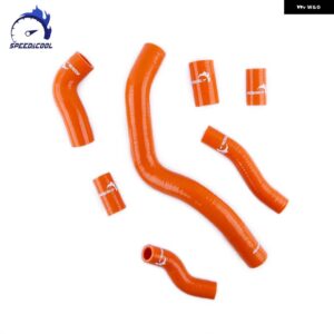 2005-2012 KTM 950 990 アドベンチャーS バイク 用シリコン ラジエーター クーラントホースキット - Orange