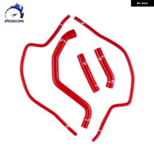 トライアンフ 1050 SPEED TRIPLE 2011-14 バイク 用シリコン ラジエーター クーラント チューブ パイプ ホースキット - Red