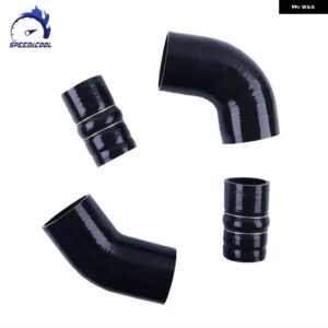 2004-2005 シボレー GMC 6.6L デュラマックス LLY シリコンインタークーラーブートホースキット - black