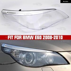 ク リアランプ シェード フロント ヘッドライト レンズ BMW E60 E61 525I 530I 545I 550I 2008-2010 旧型 ヘッドライト カバー - E60-08-10-LED-R