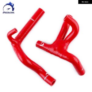 CAGIVA MITO 125 バイク 用シリコン ラジエーター クーラント チューブ パイプ ホースキット - Red