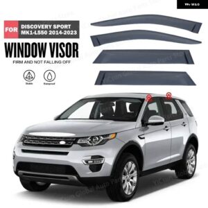 ランドローバー ディスカバリー スポーツ ウェザーシー アクセサリー ブライトストリップ バイザー レインガード ドア バイザー ベントシェード ベント バイ - L550 2014-22 Black
