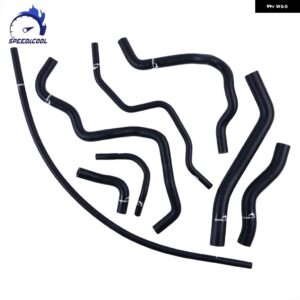 スピードクール 8個 2001-2005 ホンダ シビック DX LX D17 1.7L 2002 2003 2004 シリコン ラジエーター ヒーターホースキット - Matt Black