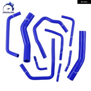 1990-1997 トヨタ ランドクルーザー HDJ80 1HD-T 1HD-FT 4.2L ディーゼル車用 シリコン ラジエーター クーラント パイプ チューブ ホースキット - Blue