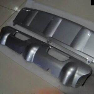 日産 ローグ エクストレイル 2008-2013 2個 フロント + リア バンパー ボトム ガード プロテクター キーホール付き カー スタイリング アクセサリー - 2012 to 2013 2PCS