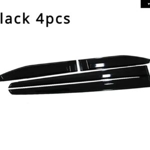 カー スタイリング スズキ ビターラ ABS サイドドア ボディモールディング カバー トリム デコレーション 4個 2016 2017 2018 - black 4pcs