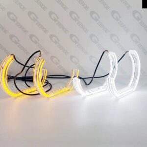 BMW E46 コンバーチブル クーペ 2001-2003 キセノン HD 超高輝度 デイライト ウィンカー DTM M4 スタイル LED エンジェルアイキット ハローリング - DTM M4 Style