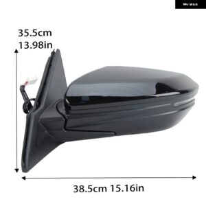 サイドミラー アセンブリ ホンダ シビック 2016-2021 US バージョン ブラック マニュアル 折りたたみ 式 ウィンカーライト バックミラー カーアクセサリー - 1pc left 7Pins
