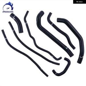 2006-2012 トライアンフ DAYTONA 675 バイク 用シリコン ラジエーター クーラント チューブ パイプ ホースキット - Matt Black