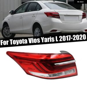 カーアクセサリー トヨタ ヴィオス ヤリス L 2017-20 オート リア テールライト ウィンカーランプ テールライト ハウジング バルブ 無 - Only Left