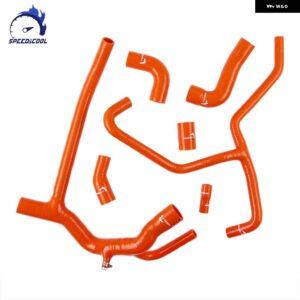 1999-2004 ランドローバー ディスカバリー 2 TD5 車用シリコン ラジエーター クーラント フルコンプリートセット パイプ チューブ ホースキット - Orange