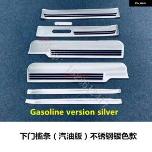 日産 セレナ C28 2023 2024 ドアシル スカッフプレート リア バンパー プロテクター シル ウィンドウ トリム とドアエッジストリップ バンパー トリム - Gasoline version