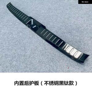 日産 セレナ C28 2023 2024 ドアシル スカッフプレート リア バンパー プロテクター シル ウィンドウ トリム とドアエッジストリップ バンパー トリム - black internal3