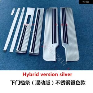 日産 セレナ C28 2023 2024 ドアシル スカッフプレート リア バンパー プロテクター シル ウィンドウ トリム とドアエッジストリップ バンパー トリム - Hybrid version