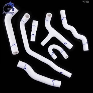 1986-1992 フォルクスワーゲン VW ゴルフ GTI MK2 1.8 16V 非AC RHD 車用シリコン ラジエーター 冷却ホースキット - WHITE