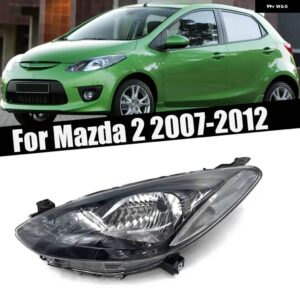 カーアクセサリー マツダ 2 2007-12 オートフロント バンパー ヘッドライト シグナルランプ ドライビングライト ランプ ハウジング - Only Left