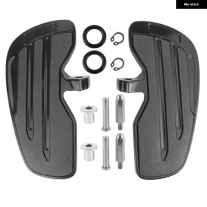 アルミフロントライダーフロアボード フットペグ フットボード インディアン スカウト/シックスティ/ 2015-2021 - black