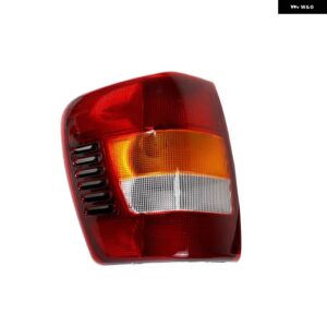 ジープ グランド チェロキー 1999-04 車用 リア テールライト ウィンカー ブレーキランプシェード ランプ ハウジング バルブ 無 - Only Left