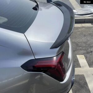 2020-2023 キャデラック CT4 CT5 リアウィング 改良V バージョン リアカバー スポイラー ブラックウィング カーボンリアウィング パンチングなし - CT5 Carbon Printing