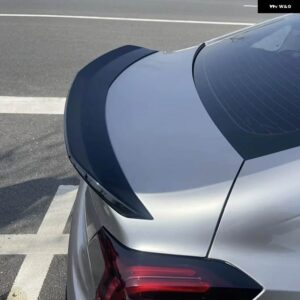 2020-2023 キャデラック CT4 CT5 リアウィング 改良V バージョン リアカバー スポイラー ブラックウィング カーボンリアウィング パンチングなし - CT5 Bright black