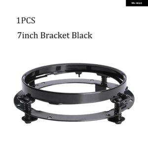 オートバイ 用7インチLED ヘッドライト ハーレー ツーリング ウルトラ クラシック エレクトラ ストリートグライド ロードキング ヤマハ ターニングDRL 7イン - black bracket