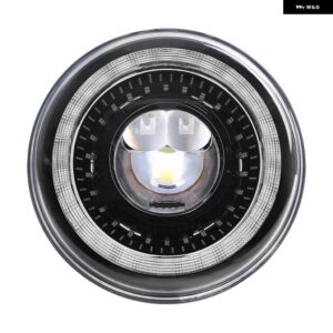 オートバイ 用7インチLED ヘッドライト ハーレー ツーリング ウルトラ クラシック エレクトラ ストリートグライド ロードキング ヤマハ ターニングDRL 7イン - black headlight