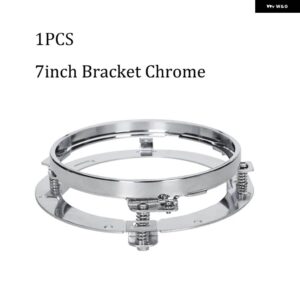 オートバイ 用7インチLED ヘッドライト ハーレー ツーリング ウルトラ クラシック エレクトラ ストリートグライド ロードキング ヤマハ ターニングDRL 7イン - chrome bracket
