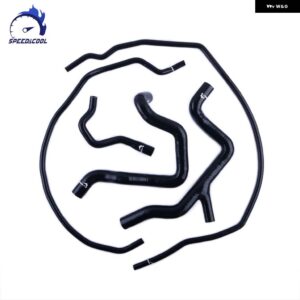 シリコン ラジエーター クーラントホース チューブ パイプ キット フォード フォーカス RS MK2 2009-2011 高性能圧力温度 - black