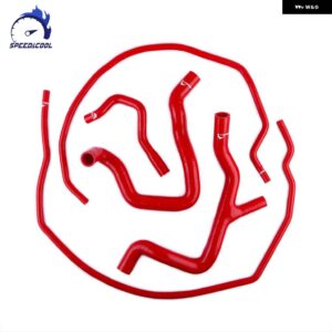 シリコン ラジエーター クーラントホース チューブ パイプ キット フォード フォーカス RS MK2 2009-2011 高性能圧力温度 - Red