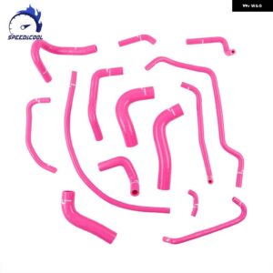 1994-1998 マツダ MX5 ミアータ ユーノス NA MK1 1.8 BP-ZE エンジン シリコン ラジエーター クーラント ブリーザー ホース キット - Pink