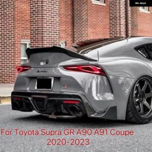 GR スタイル ブラック塗装 トランク スポイラー ウィング トヨタ 2020-2023 スープラ A90 A91 GR カーテールゲート フラップ トリム デッキリッド - Gloss Black