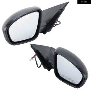 3線式ドアミラー アセンブリ 日産 アルティマ 2019-2024 プライマーブラック 手動式 折りたたみ 式ドアミラー カーアクセサリー - 1 Pair