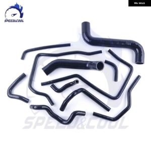 2002-2007 スバル インプレッサ WRX STI GDA GDB GGA GGB EJ20 EJ25 シリコン ラジエーター クーラント フルコンプリート パイプ チューブ ホース - black