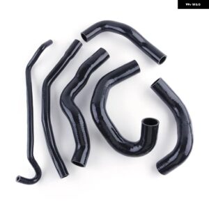 2005-2010 フォード マスタング GT シェルビー V8 MT 車用 シリコン ラジエーター クーラント パイプ チューブ ホース キット - black