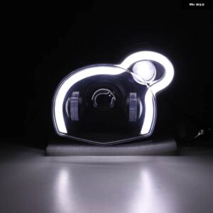 LED バイク ヘッドライト アセンブリ ハイ/ロービームDRLライト付き BMW G650GS / SERTAO R13 2011-2017 アクセサリー - WHITE