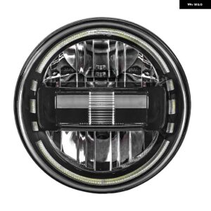 Eマーク認定 7インチ LED ヘッドライト H4 ハイロービーム DRL付き LADA NIVA 4X4 JEEP WRANGLER TJ JK JL LAND ROVER DEFENDER HUMMER - 1pcs black